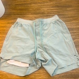 Light Green Lulu Lemon Running Shorts. 7inch WITH Liner!